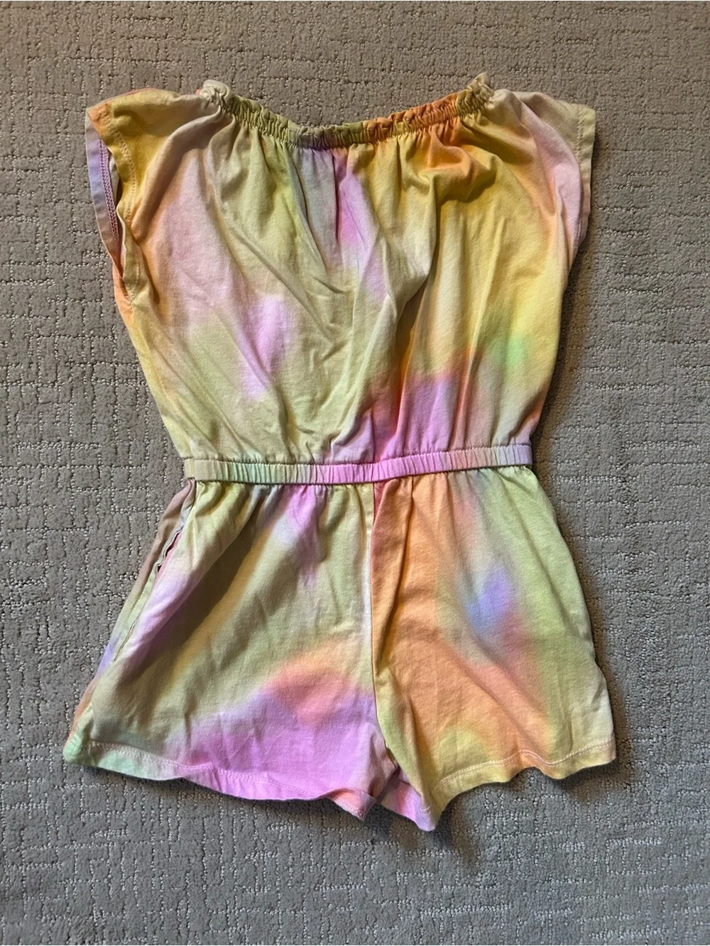 Old Navy girls rainbow summer romper 6/7